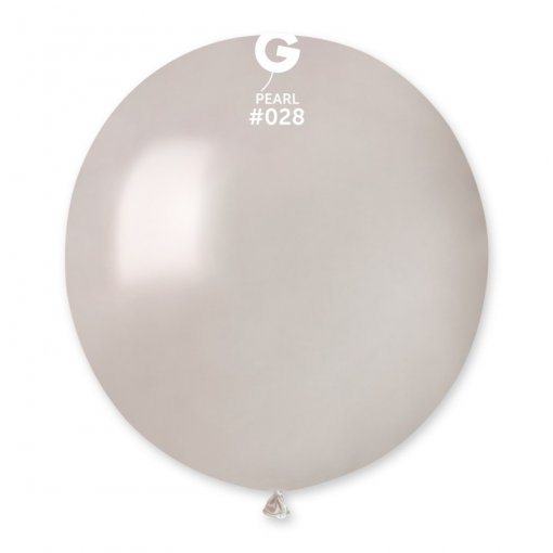25 Balões latex Metalizado 19'' (48cm) cor Pearl #028 - GM19