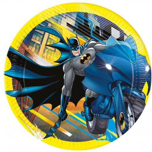 8 Pratos 23cm Batman