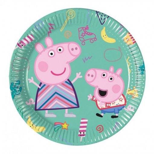 8 Pratos 20cm EU Peppa Pig
