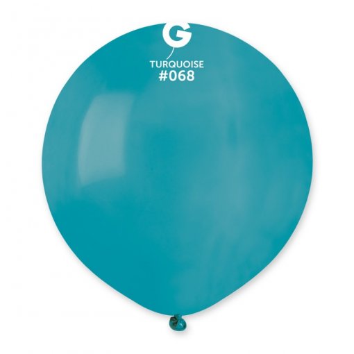 25 Balões latex 19'' (48cm) cor Turquoise #068 - G19