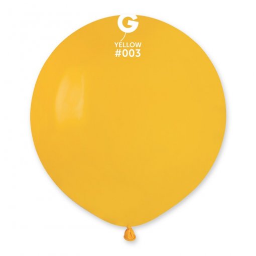 25 Balões latex 19'' (48cm) cor Yellow #003 - G19